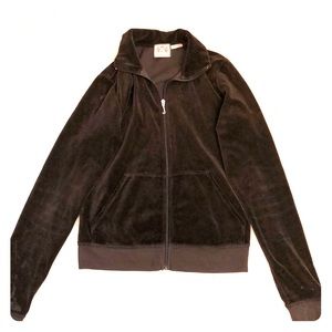 Juicy Couture brown zip up sweater